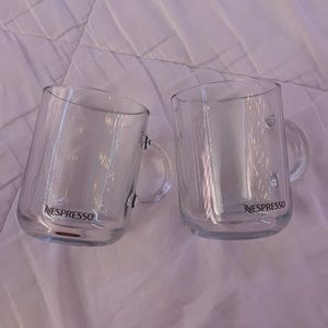 Nespresso glass coffee mugs